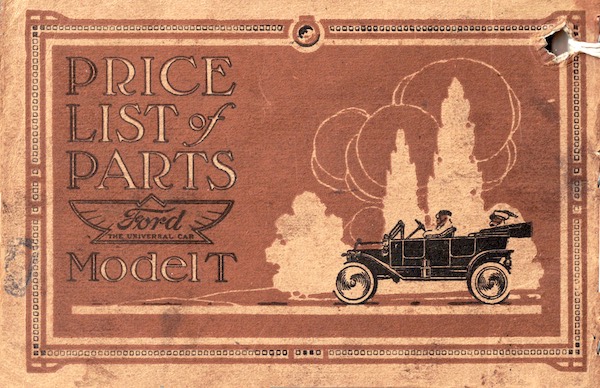 1914 Ford Model T Parts Catalog
