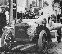 Dr. and Mrs. Rohlf in an Early Automobile