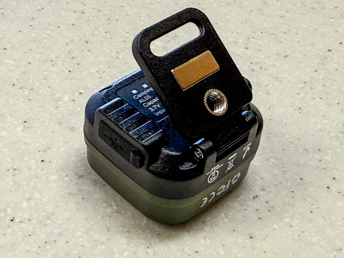 Module Showing Hinged Tab