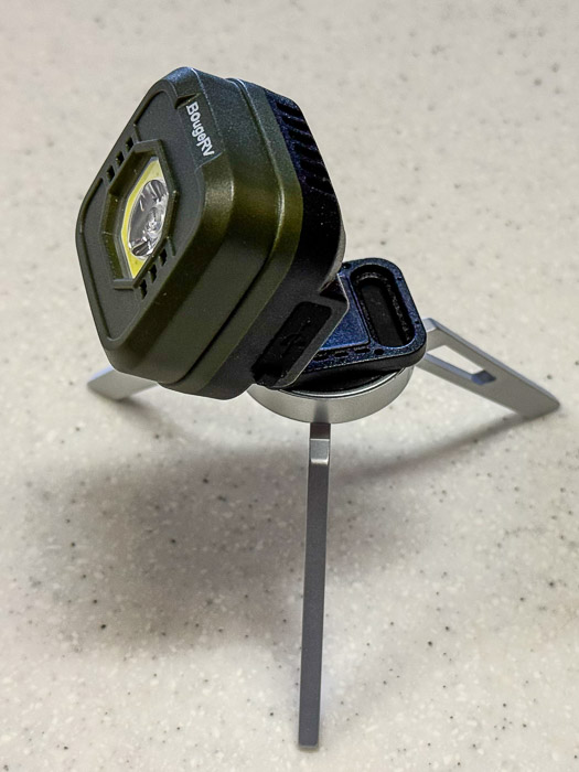 Attached to the Tripod