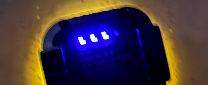 Four Charge Indicator Lights