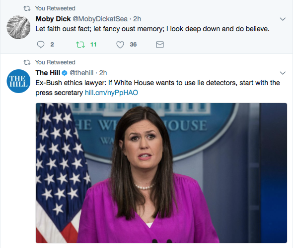 Huckabee V Moby Dick
