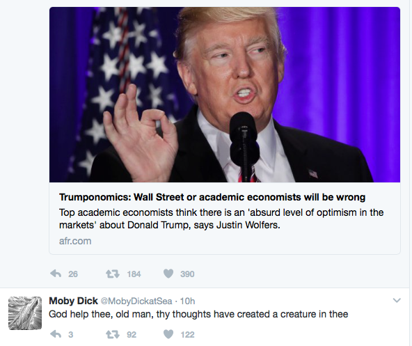 Trump v Moby-Dick (God help us!)