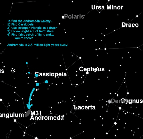 How to Find the Andromeda Galaxy