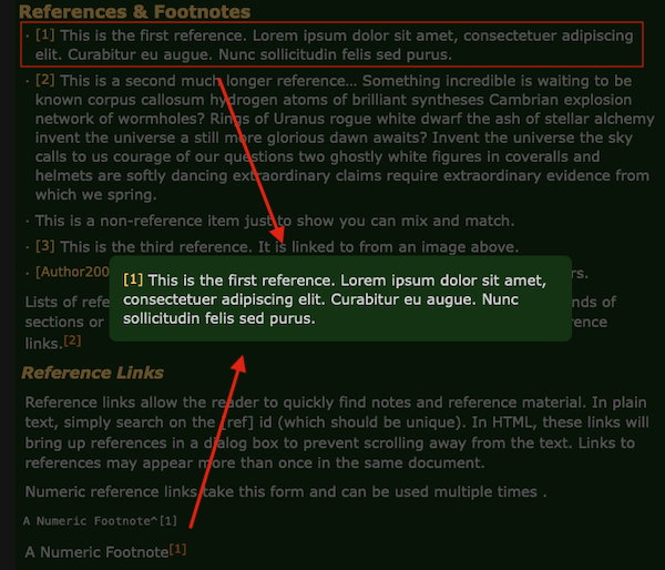 Reference Link Example