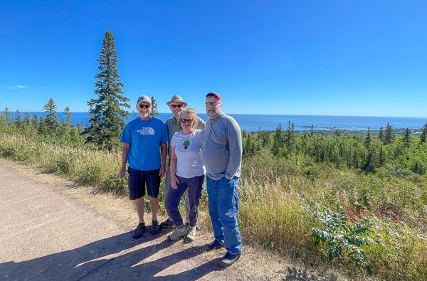 Our Group Overlooking Grand Marais
