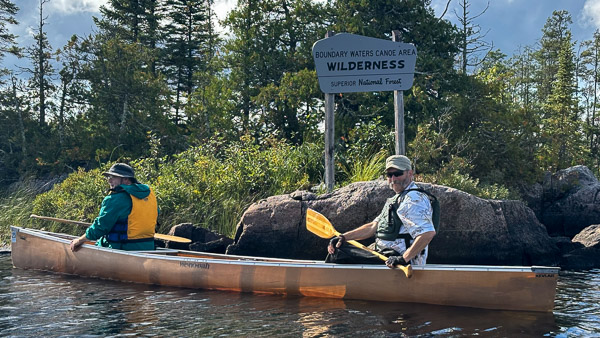 BWCA Boundary on Seagull Lake