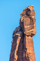 0189 White Rim Utah 2018 Climbers On Moses