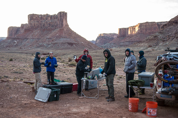 Breakfast at the Taylor Valley Campsite
