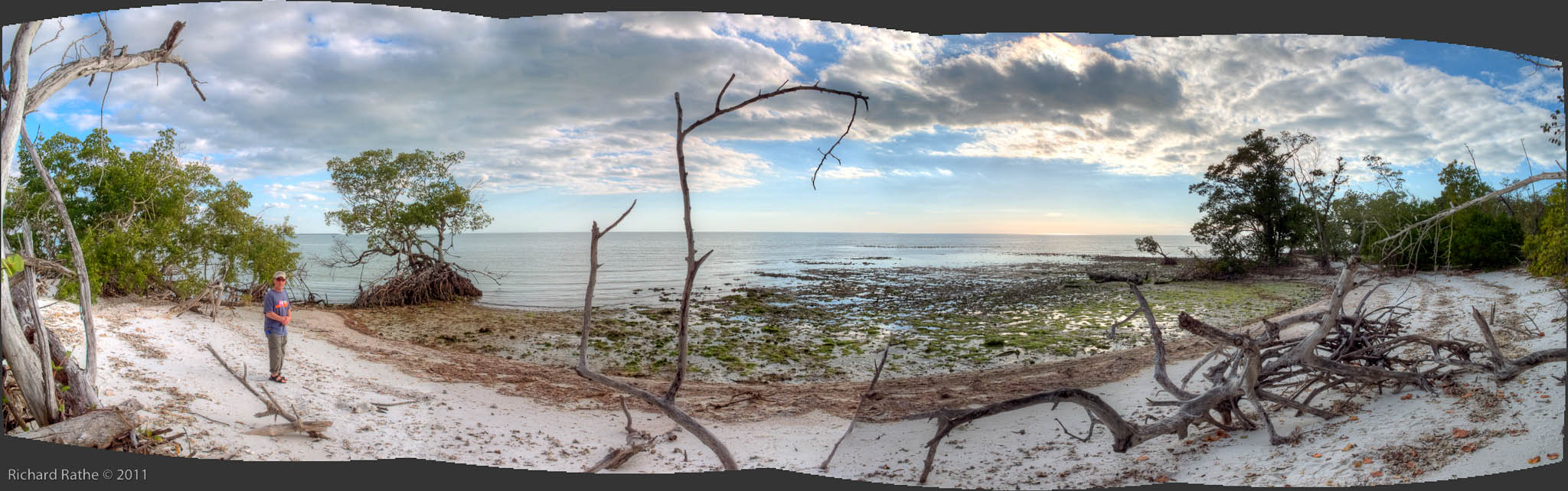 Rabbit Key Tide Flats Panorama Hdr