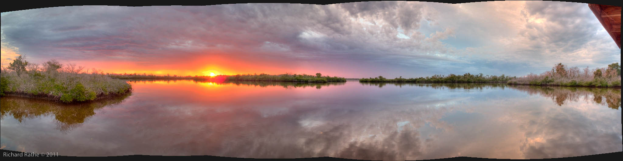 Sunday Bay Sunrise Panorama Hdr