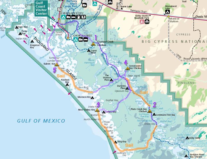 Everglades Route 2013 (source:nps.gov)