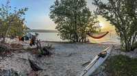 0025 Camping Everglades 2026 Hammock Tents Panorama First Campsite
