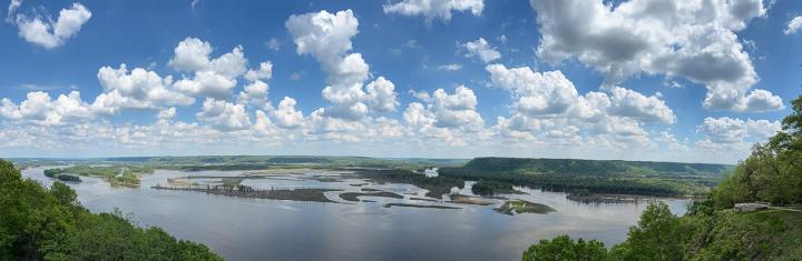 View of the Mississippi from Pikes Peak
