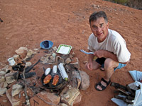 0034 Lake Powell Utah 2010 Rick Dinner