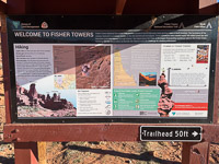 1028 Fisher Towers Map Sign Southwest Trip 2024 
