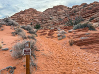1003 Coyote Buttes North Sign Vermilion Cliffs 2024 