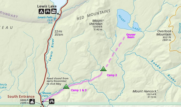 Map of Our Trip (source:nps.gov)