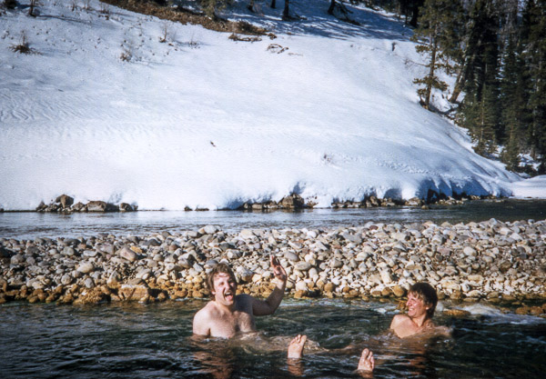 Bathing in the Warm Outflow